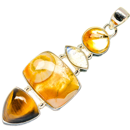 Ocean Jasper Pendants handcrafted by Ana Silver Co - PD20434