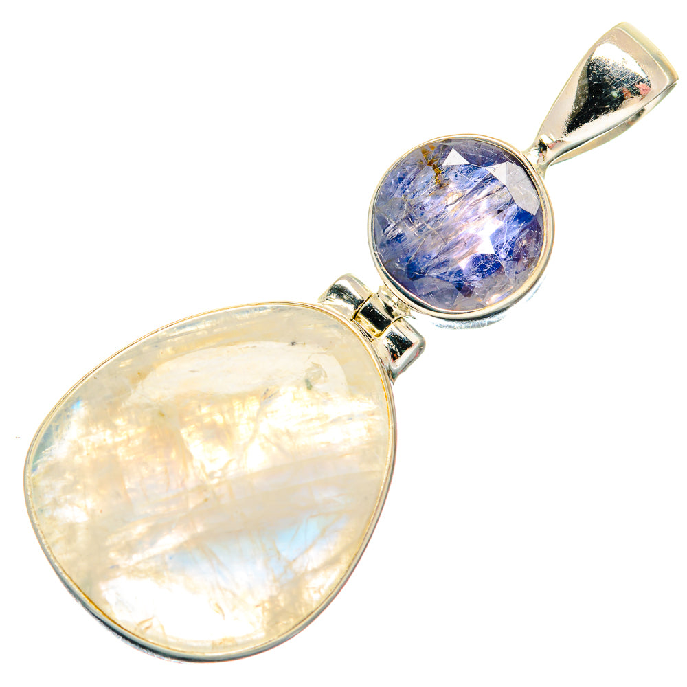 Rainbow Moonstone Pendants handcrafted by Ana Silver Co - PD20450