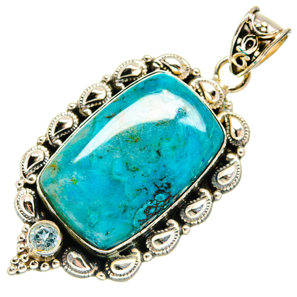 Chrysocolla Pendants handcrafted by Ana Silver Co - PD20476