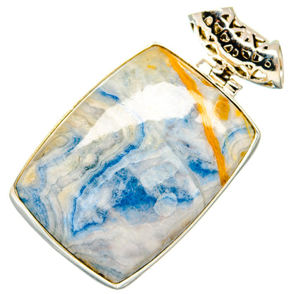 Blue Scheelite Pendants handcrafted by Ana Silver Co - PD20483