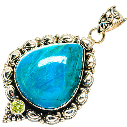 Chrysocolla Pendants handcrafted by Ana Silver Co - PD20484