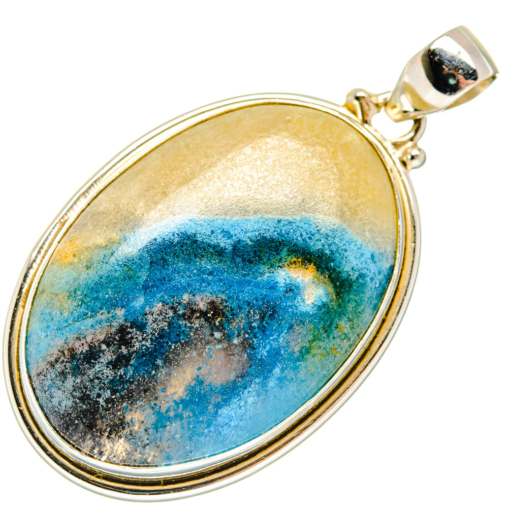 Peruvian Opal Pendants handcrafted by Ana Silver Co - PD20486