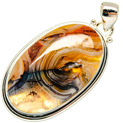 Crazy Lace Agate Pendants handcrafted by Ana Silver Co - PD20487
