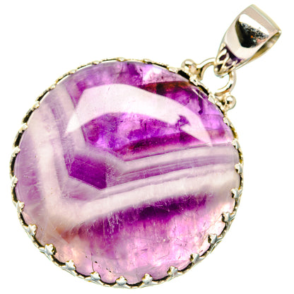 Chevron Amethyst Pendants handcrafted by Ana Silver Co - PD20493