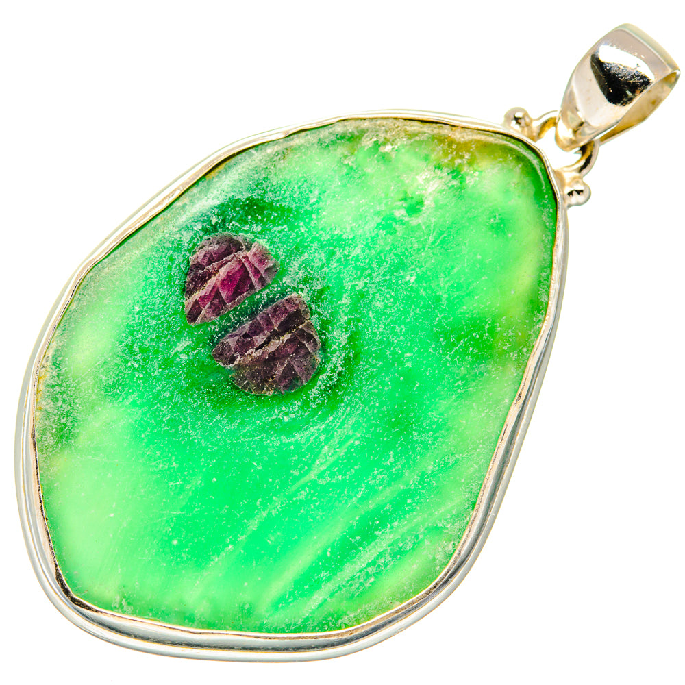 Ruby Fuchsite Pendants handcrafted by Ana Silver Co - PD20521