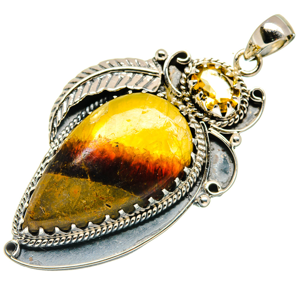 Septarian Nodule Pendants handcrafted by Ana Silver Co - PD20527