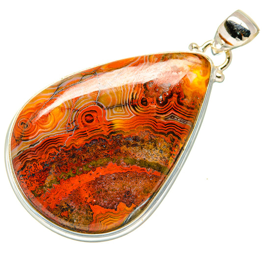 Crazy Lace Agate Pendants handcrafted by Ana Silver Co - PD20535