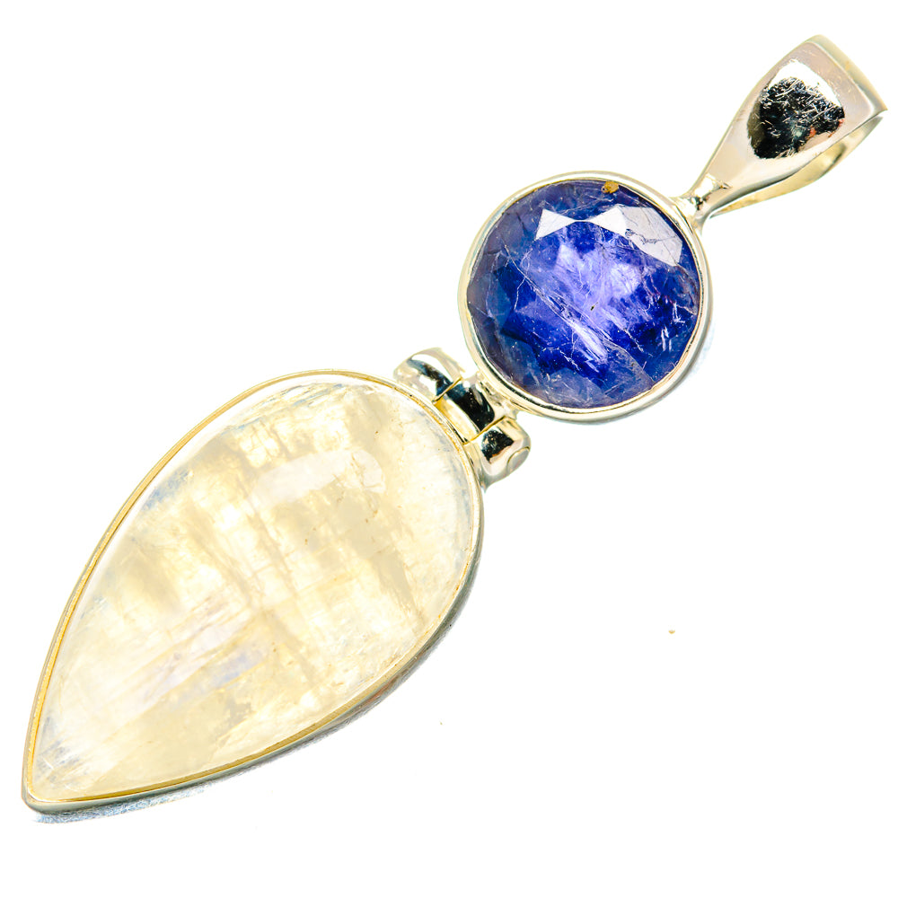 Rainbow Moonstone Pendants handcrafted by Ana Silver Co - PD20540
