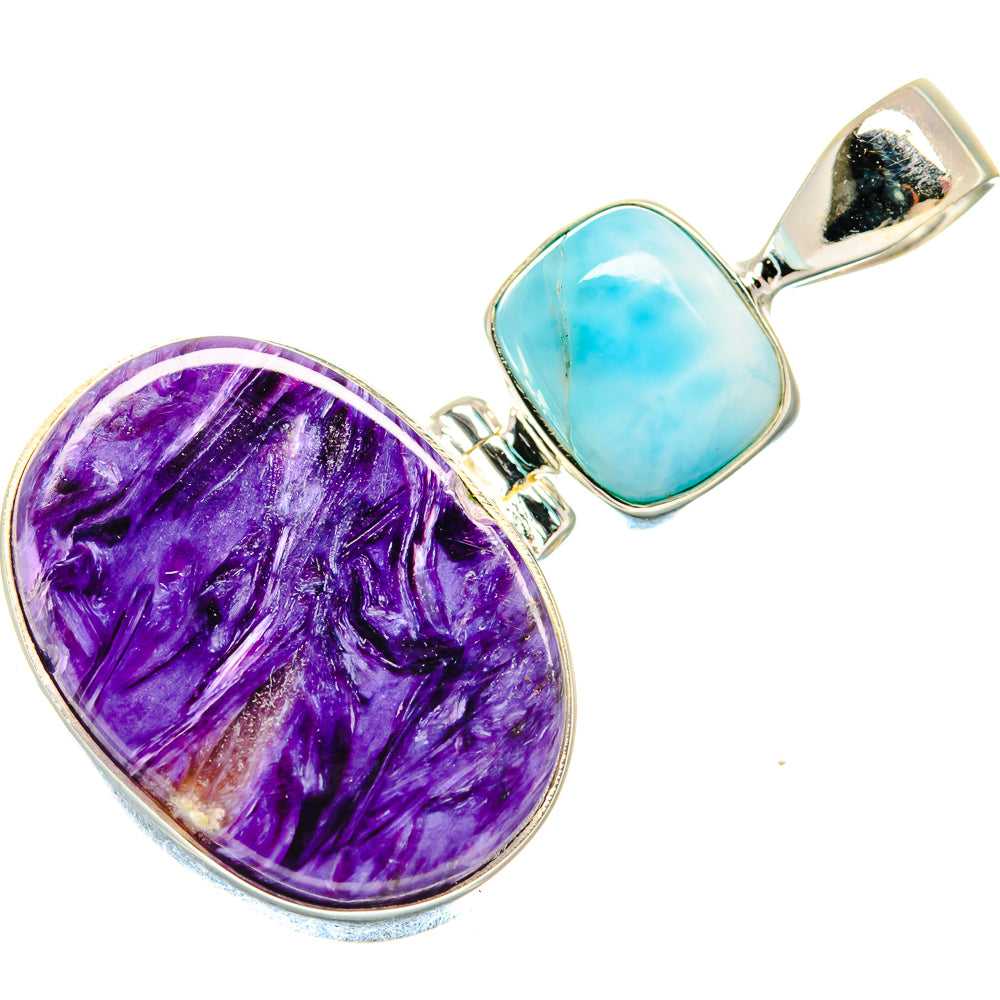 Charoite Pendants handcrafted by Ana Silver Co - PD20548
