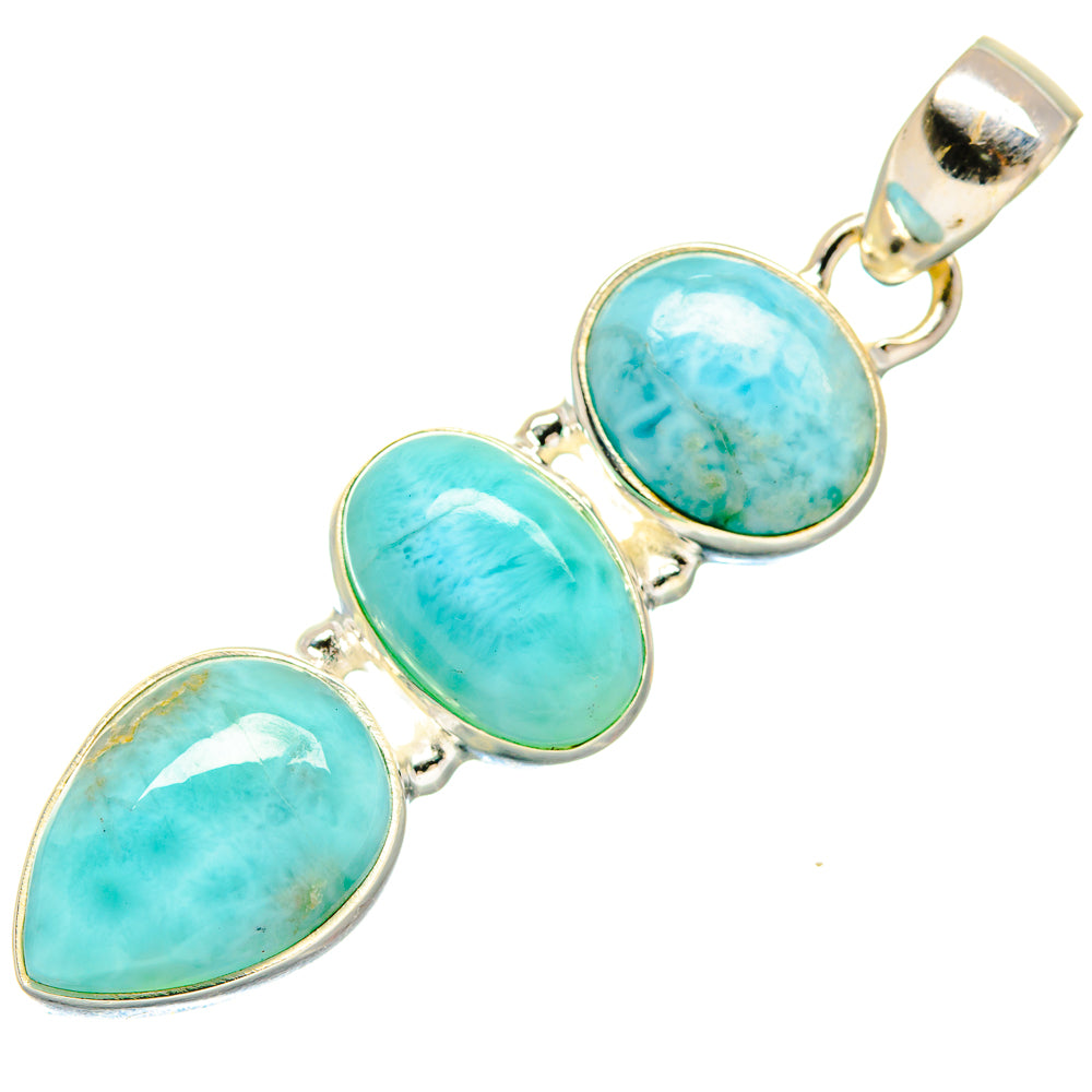 Larimar Pendants handcrafted by Ana Silver Co - PD20549 - Photo 2