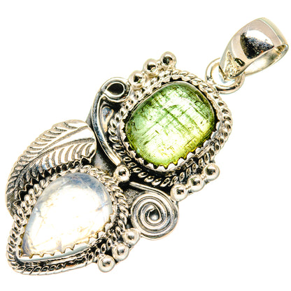 Rainbow Moonstone Pendants handcrafted by Ana Silver Co - PD20554