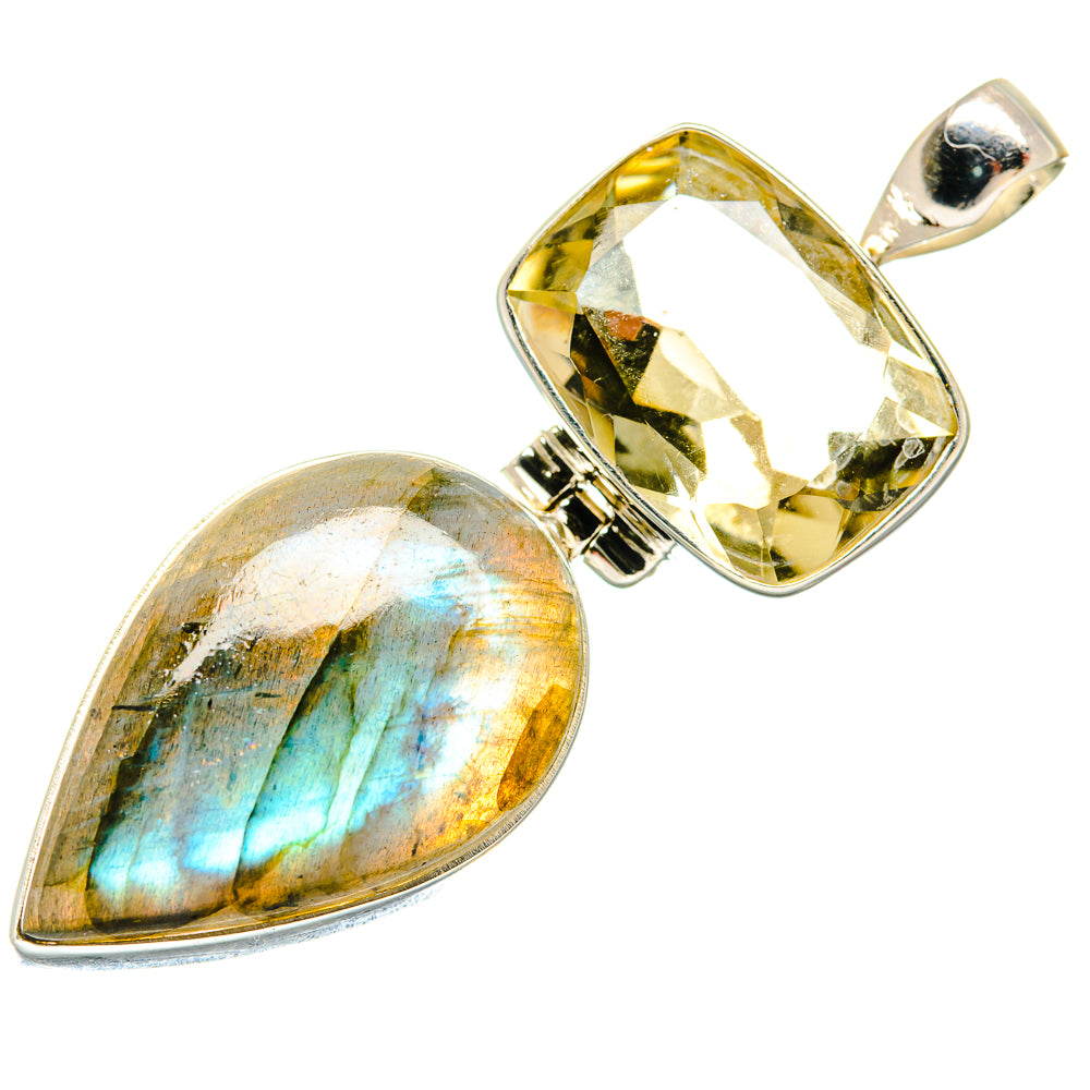 Labradorite Pendants handcrafted by Ana Silver Co - PD20557