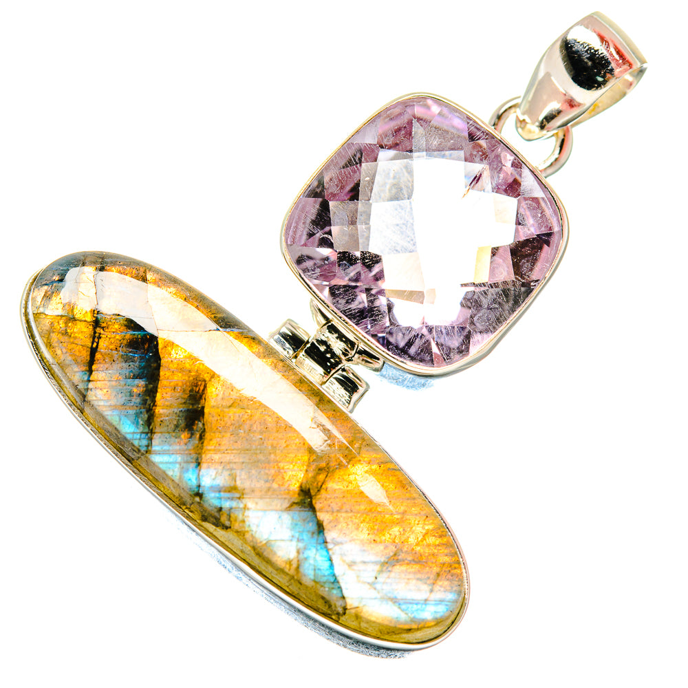 Labradorite Pendants handcrafted by Ana Silver Co - PD20560