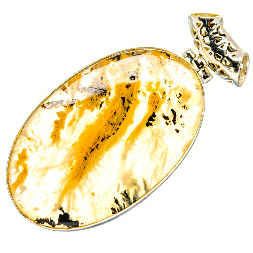 Plume Agate Pendants handcrafted by Ana Silver Co - PD20575