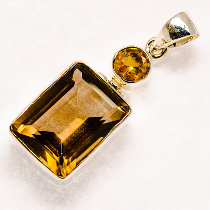Smoky Quartz Pendants handcrafted by Ana Silver Co - PD20588