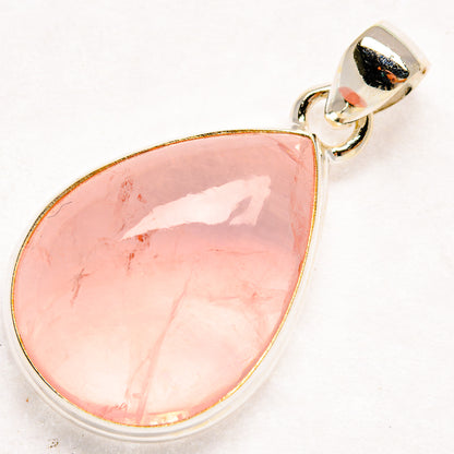 Rose Quartz Pendants handcrafted by Ana Silver Co - PD20593 - Photo 2