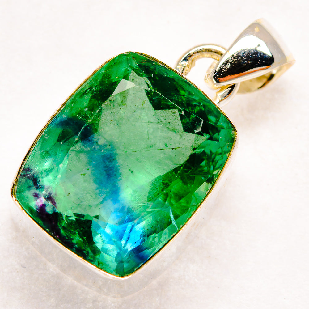 Green Fluorite Pendants handcrafted by Ana Silver Co - PD20596