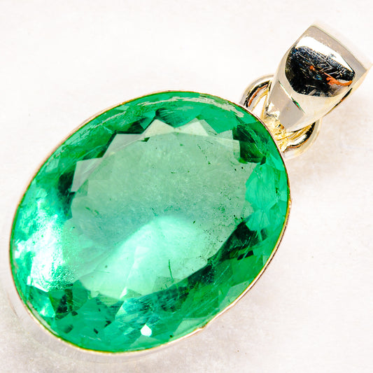 Green Fluorite Pendants handcrafted by Ana Silver Co - PD20597