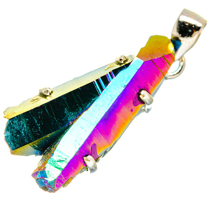 Titanium Sunshine Druzy Pendants handcrafted by Ana Silver Co - PD20603