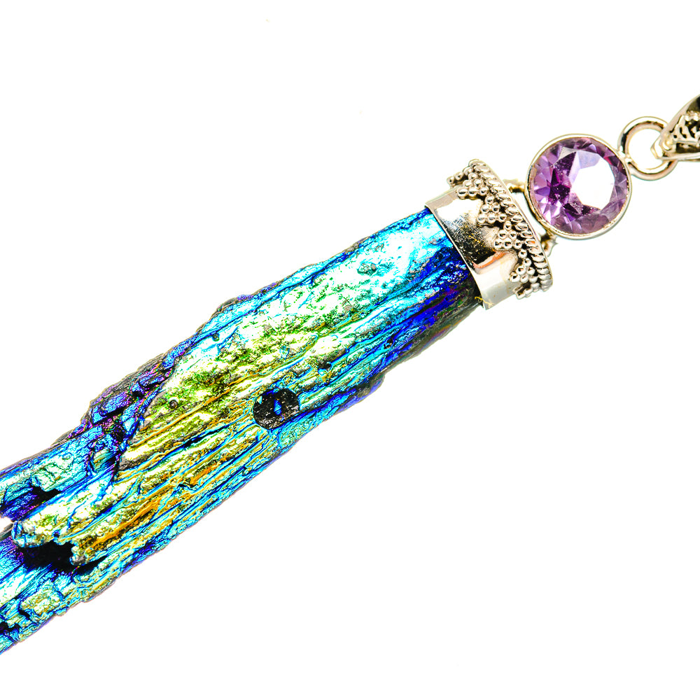 Titanium Sunshine Druzy Pendants handcrafted by Ana Silver Co - PD20613