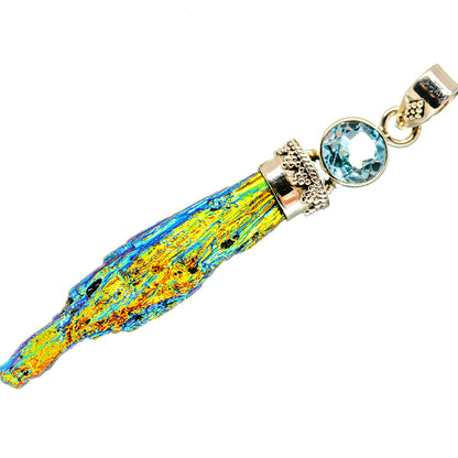 Titanium Sunshine Druzy Pendants handcrafted by Ana Silver Co - PD20614