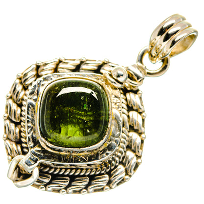 Green Tourmaline Pendants handcrafted by Ana Silver Co - PD20622