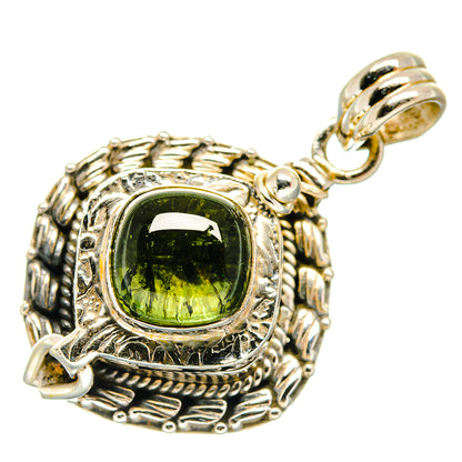 Green Tourmaline Pendants handcrafted by Ana Silver Co - PD20630
