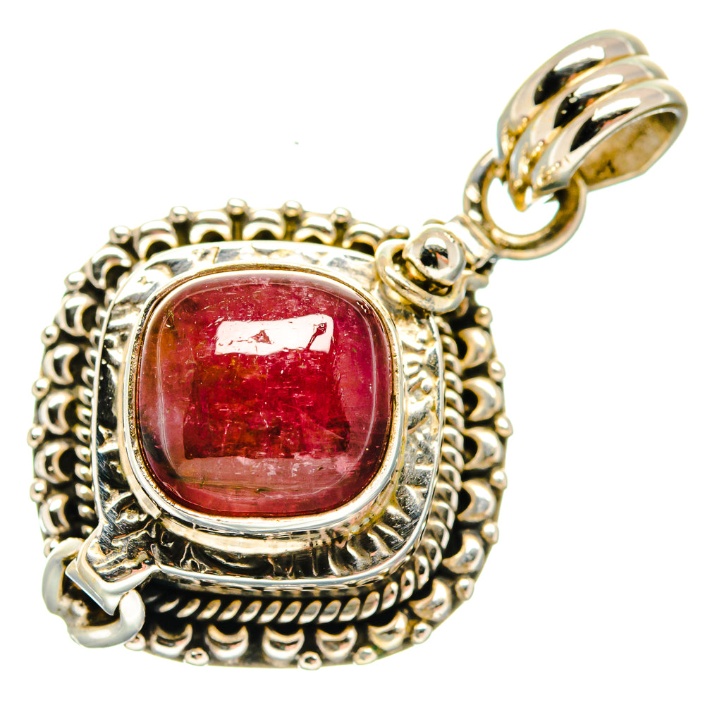 Pink Tourmaline Pendants handcrafted by Ana Silver Co - PD20631