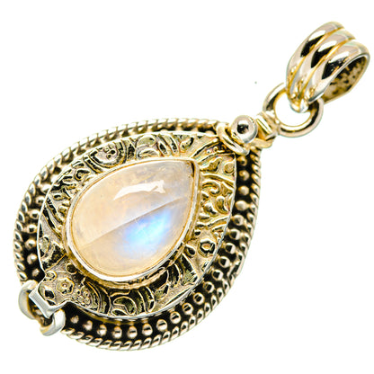 Rainbow Moonstone Pendants handcrafted by Ana Silver Co - PD20636