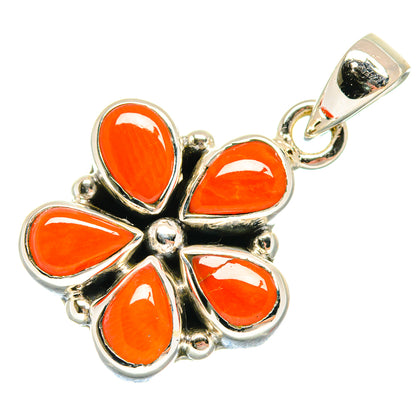 Mediterranean Red Coral Pendants handcrafted by Ana Silver Co - PD20639