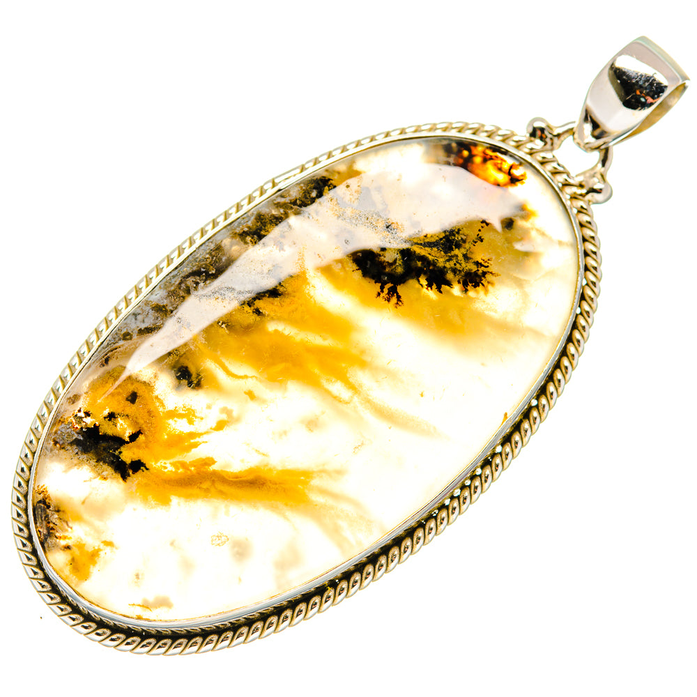 Plume Agate Pendants handcrafted by Ana Silver Co - PD20642