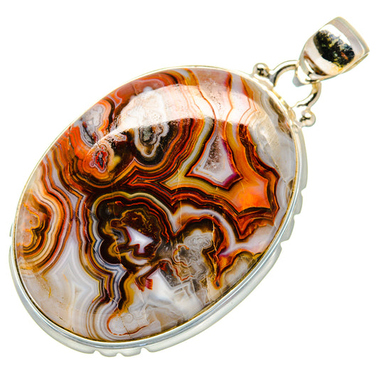 Crazy Lace Agate Pendants handcrafted by Ana Silver Co - PD20659