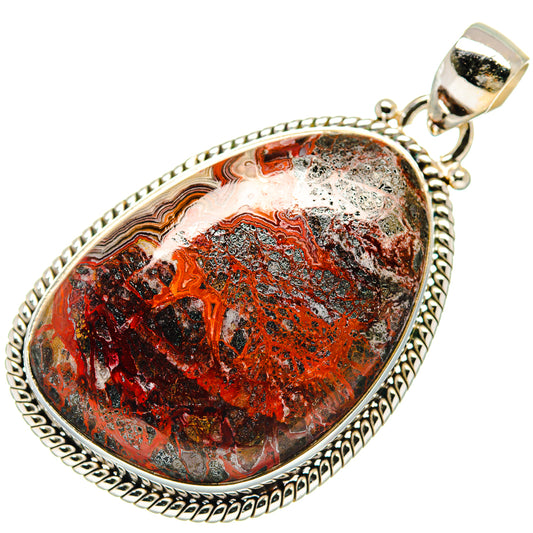 Crazy Lace Agate Pendants handcrafted by Ana Silver Co - PD20662