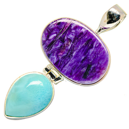Charoite Pendants handcrafted by Ana Silver Co - PD20690