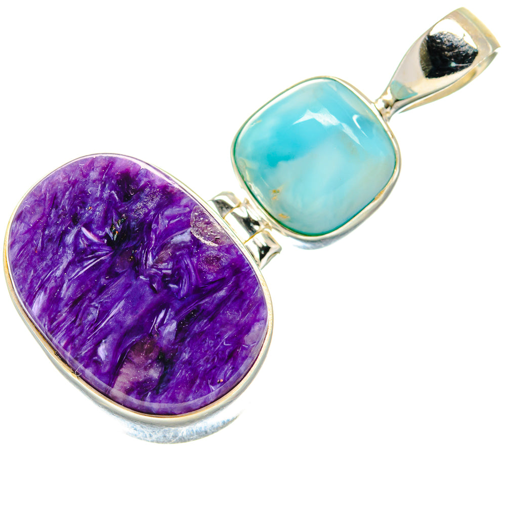 Charoite Pendants handcrafted by Ana Silver Co - PD20692