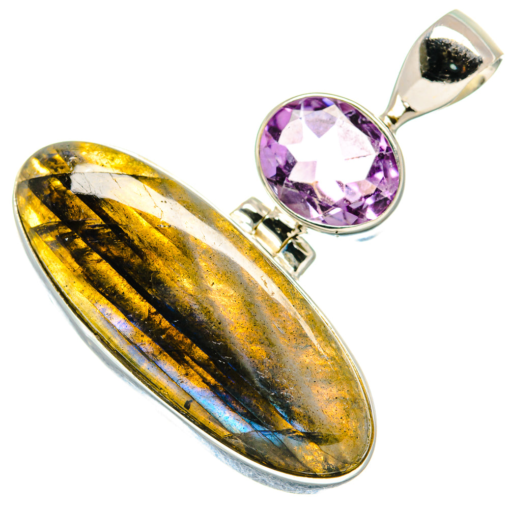 Labradorite Pendants handcrafted by Ana Silver Co - PD20693