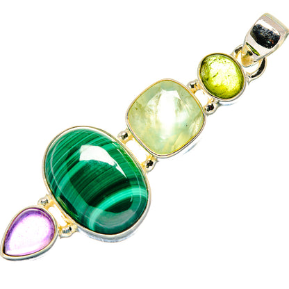 Malachite Pendants handcrafted by Ana Silver Co - PD20705