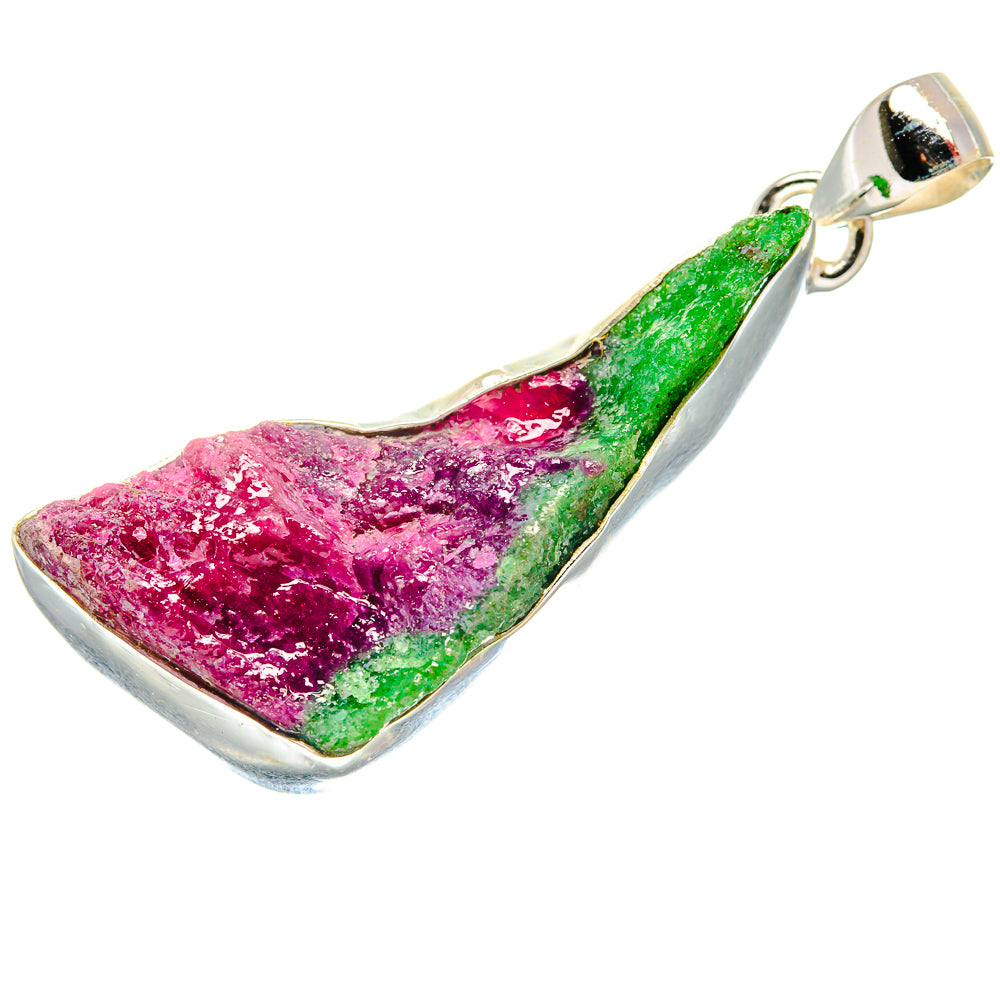 Ruby Zoisite Pendants handcrafted by Ana Silver Co - PD20714