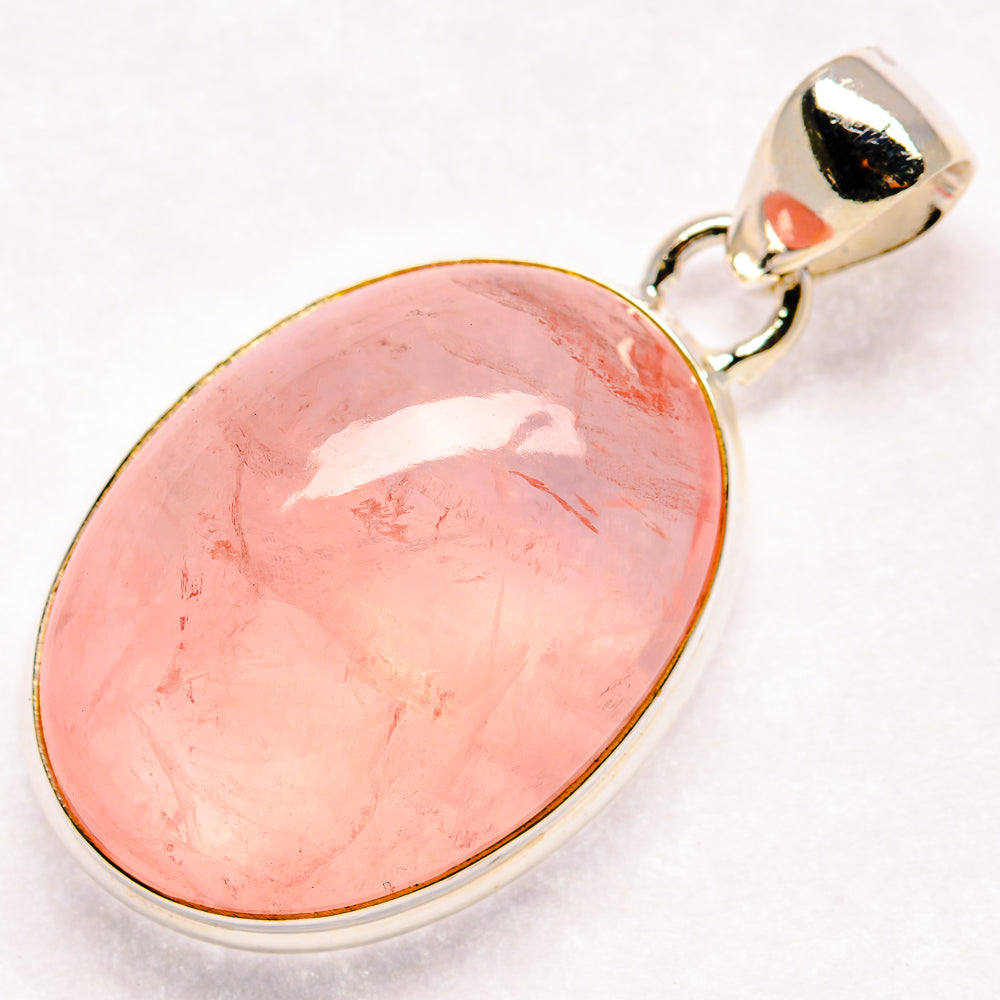 Rose Quartz Pendants handcrafted by Ana Silver Co - PD20738