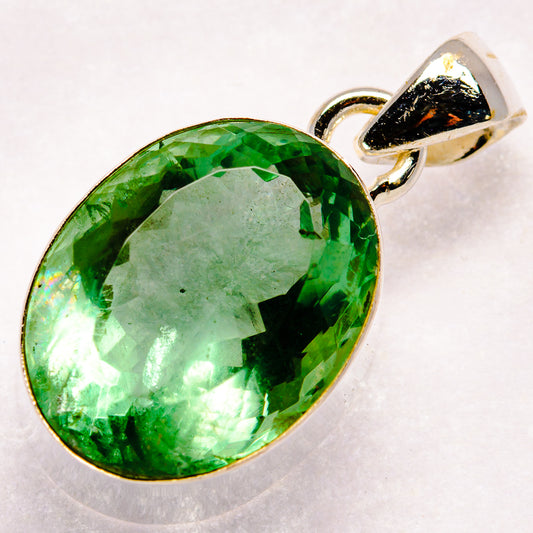 Green Fluorite Pendants handcrafted by Ana Silver Co - PD20751
