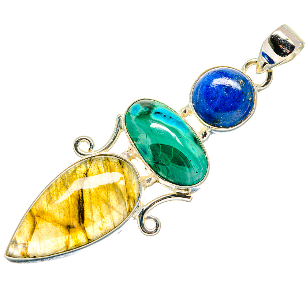 Labradorite Pendants handcrafted by Ana Silver Co - PD20765