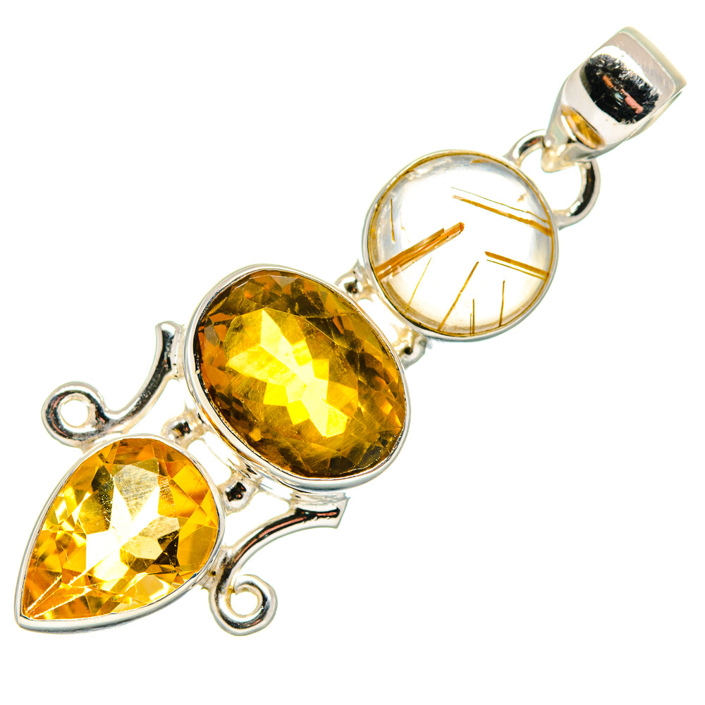 Citrine Pendants handcrafted by Ana Silver Co - PD20774