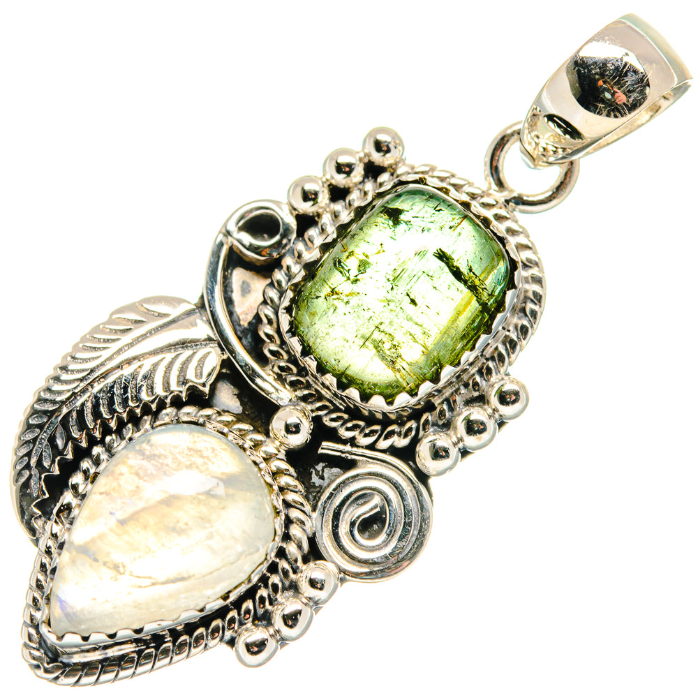 Rainbow Moonstone Pendants handcrafted by Ana Silver Co - PD20775