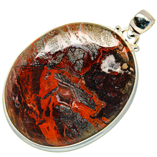 Crazy Lace Agate Pendants handcrafted by Ana Silver Co - PD20812
