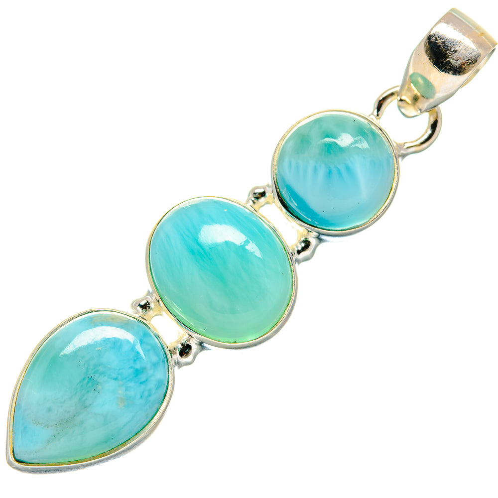 Larimar Pendants handcrafted by Ana Silver Co - PD20829