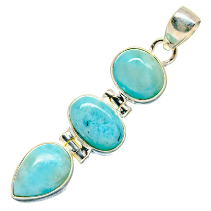 Larimar Pendants handcrafted by Ana Silver Co - PD20834 - Photo 2