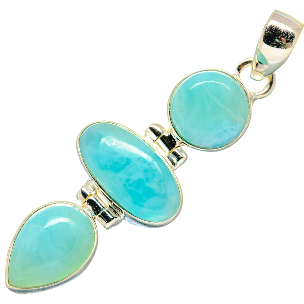 Larimar Pendants handcrafted by Ana Silver Co - PD20839 - Photo 2