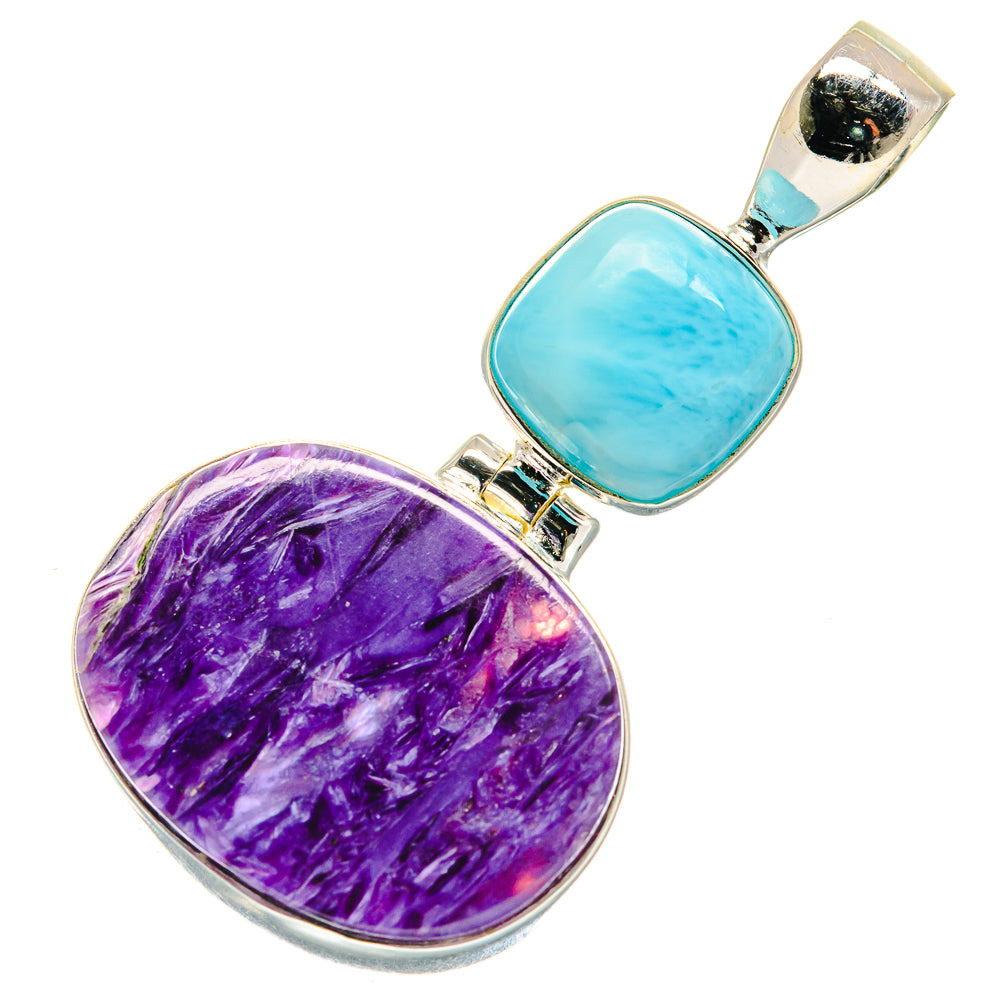 Charoite Pendants handcrafted by Ana Silver Co - PD20847