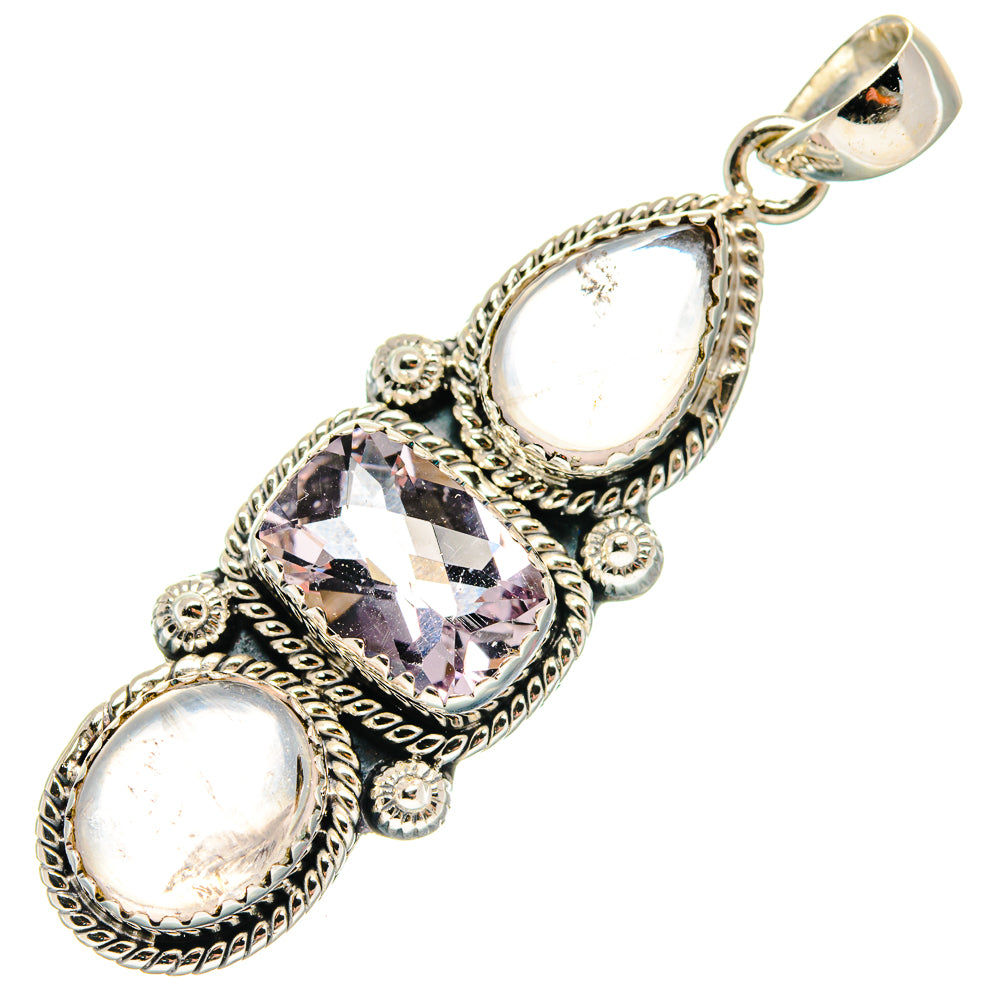Kunzite Pendants handcrafted by Ana Silver Co - PD20856