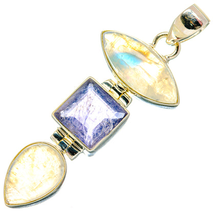 Rainbow Moonstone Pendants handcrafted by Ana Silver Co - PD20857